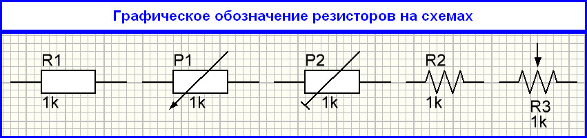 Какие резисторы на электрической схеме Обозначение резисторов на схеме - Радиолюбитель