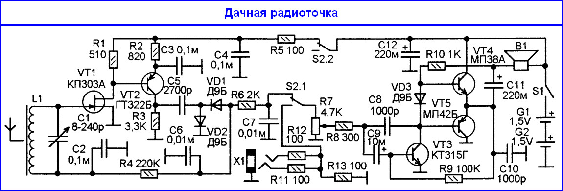 Приемник радиоточка схема